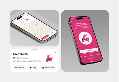 RumRum - Rent electric bikes and scooters! app design mobile mobile app design mobile design mobile ui mobile ux ui ui design ux ux design