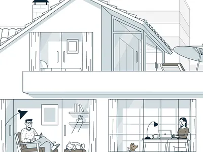 Housing animation graphic design motion graphics