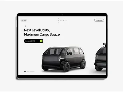 Canoo - Website redesign (non-commissioned work) communication digital electric ev logo rebranding redesign side startup website websiterdesign