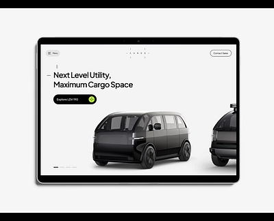 Canoo - Website redesign (non-commissioned work) communication digital electric ev logo rebranding redesign side startup website websiterdesign