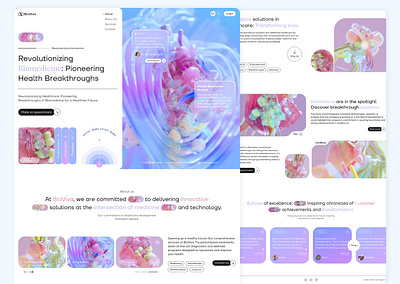 Medical Landing Page ai biomedicine clinic design doctor health healthcare homepage landing page medical medicine modern service technology ui ux web web design website website design