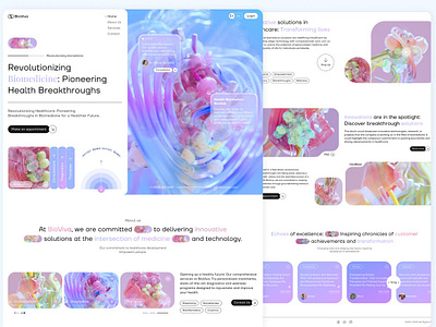 Medical Landing Page ai biomedicine clinic design doctor health healthcare homepage landing page medical medicine modern service technology ui ux web web design website website design