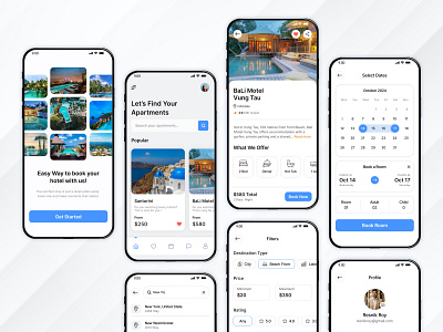 Branza - Hotel Booking App booking app hotel app hotel booking app mobile app modern ui ui uiux