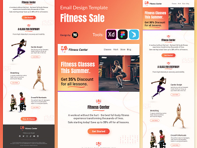 Fitness Sale Email Template email email design email template fitness design fitness email graphic design ui ux webdesign