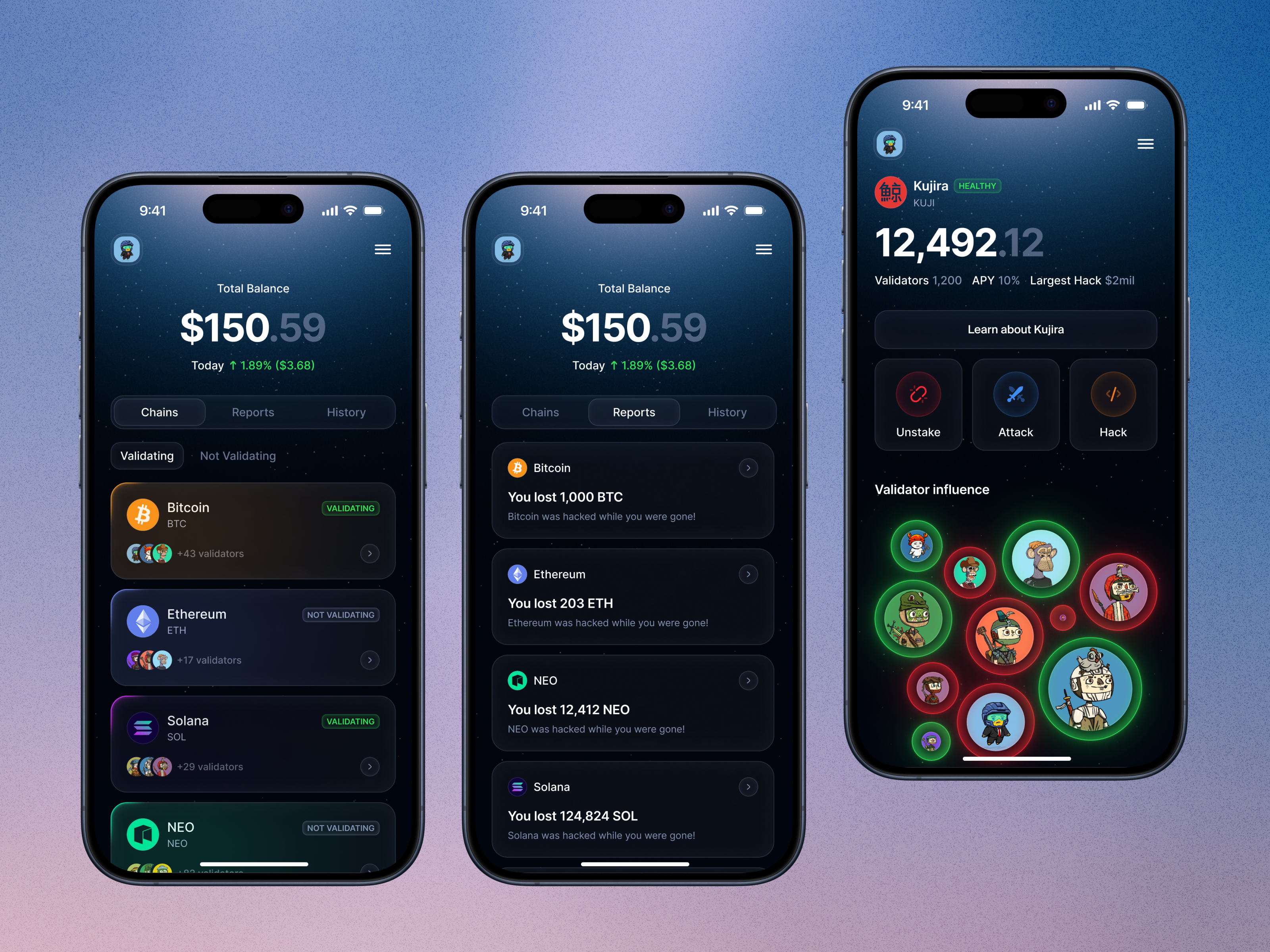 Example of Web3 App UI