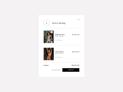 Swimwear Shopping Cart app design design e commerce app ecommerce ecommerce app fashion app interface interface design mobile mobile ui online shopping shop shopify shopping app shopping cart store swimwear ui ui ux ux