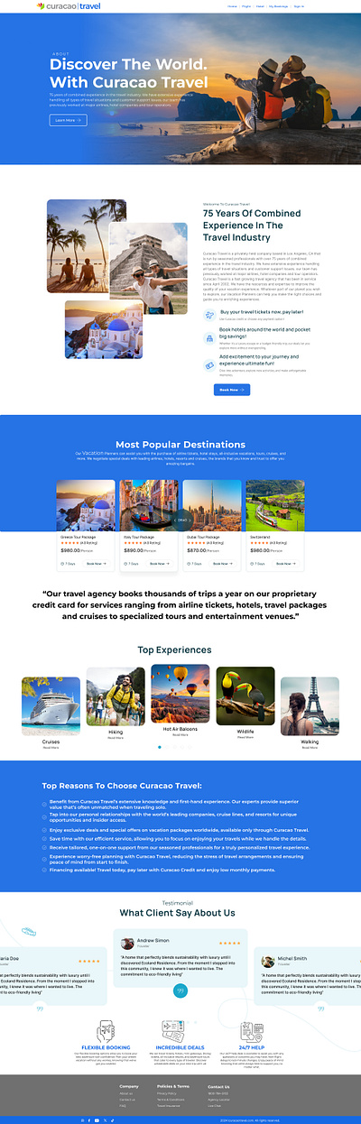 Travel Booking Landing page UI/UX branding graphic design landing page design travel page design ui ux design