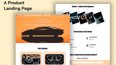 A Landing page design graphic design ui ux vector