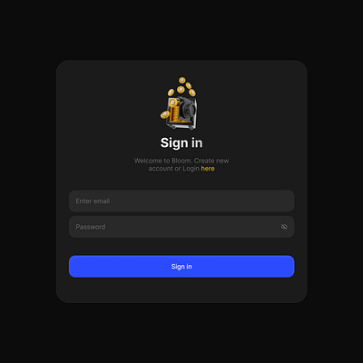 Crypto Sign in Modal 3d branding graphic design logo ui