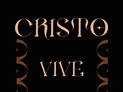 CRISTO VIVE adobe creative cloud christ gestalt graphic design illustrator poster typography