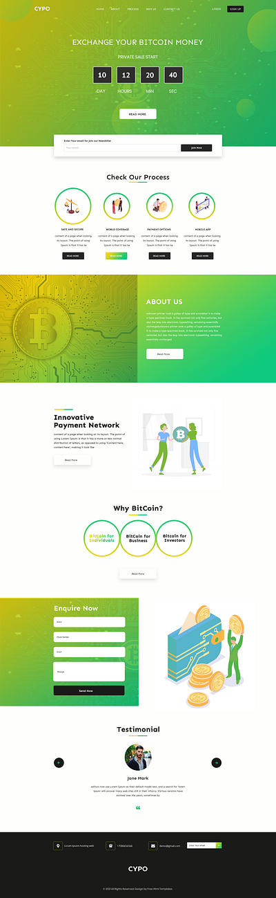 Dynamic Crypto Website dynamic crypto website graphic design ui