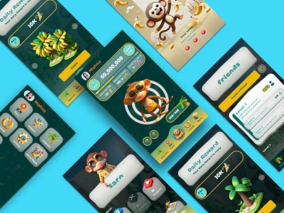 Monkey & Banana Tap Bot – Telegram Integration appdesign bananaconcept botdesign cryptobot digitalcurrency fundesign gamingux monkeytheme tapbot telegrambot telegramintegration uidesign uiinspiration uxdesign