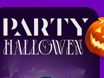 PARTY HALLOWEN adobe creative cloud art design poster event gestalt graphic design hallowen illustrator party theory color typography