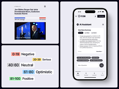 AI Mobile app Design news page ✦ VTNews adaptation app application design mobile product service startup ui ux