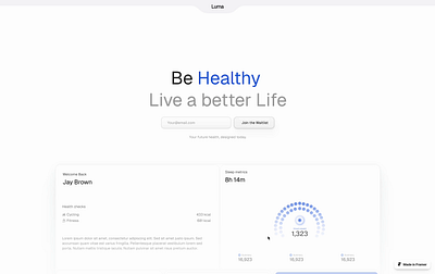 AI Health care ai dashboard health minimal