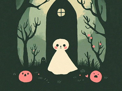 Untitled art digital ghost halloween illustration