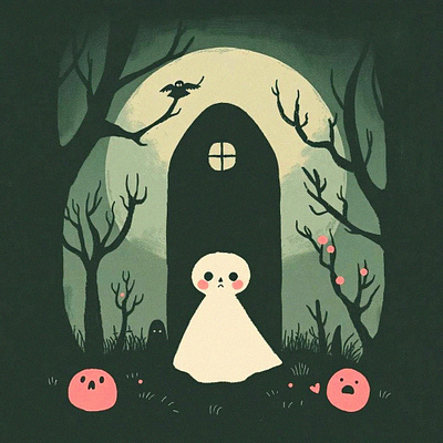 Untitled art digital ghost halloween illustration