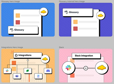 Landing Page Illustrations for Integrations - Economize ☁️ branding cloud cloud cost optimization figma illustrations integrations landing page logo resources saas ui ux web design