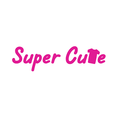 Super Cute Logo brand design brand identity branding children clothes clothes brand cool cute cute logo design graphic design illustration logo logo design shirt logo shop logo simple logo typography