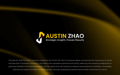 Austin Zhao abstract logo brand identity creative logo graphic design logo minimal logo