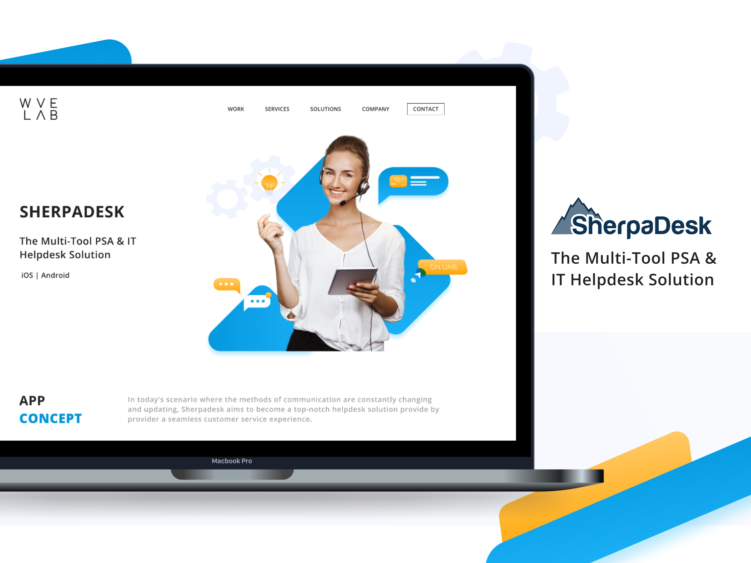 SherpaDesk App Case Study branding casestudy design exploration sherpadesk ui wvelabs