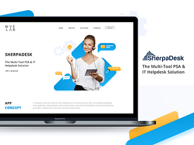 SherpaDesk App Case Study branding casestudy design exploration sherpadesk ui wvelabs