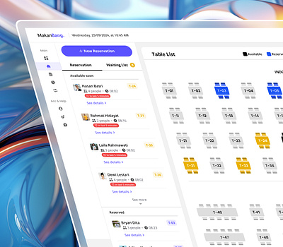 Point Of Sales Dashboard (Table Booking) booking cashier choose table clean dashboard dashboard design minimalist operational pos dashboard reservation restaurant saas selling point setup table table booking uidesign uiux webdesign