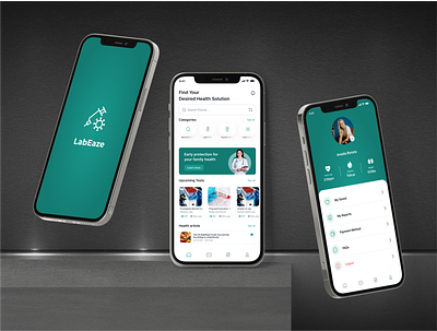 Lab Eaze Mobile App app app design branding education health medical ui ui ux