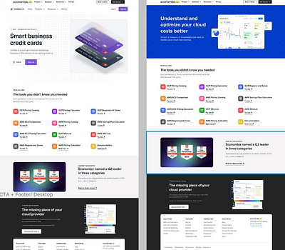 Economize Lading Page based on (Untitled UI) ☁️🖥️📄 aws cloud design figma landing page resources saas ui web design