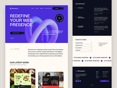 Web Design & Development Agency Landing Page agency figma landing page no code developement web agency web design web developement web services webflow webflow agency