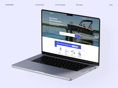 Boat Rent Website Case Study 3d animation branding graphic design logo motion graphics ui