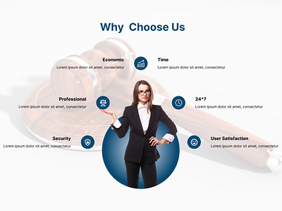 Why Choose Us Section for Lawyer Website figma lawyer website ui web design why choose us section