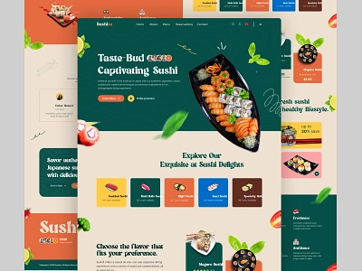 Sushi Shop website landing page branding homepage japanese food japanese restaurant landing page sashimi platter sushi food sushi landing page sushi recipe sushi restaurant sushi rolls sushi shop sushi shop menu sushi website ui uiux ux web design website