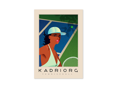 Postcard Kadriorg graphic design illustration vector