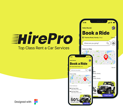 HirePro - Rent a Car Service App car rental platform