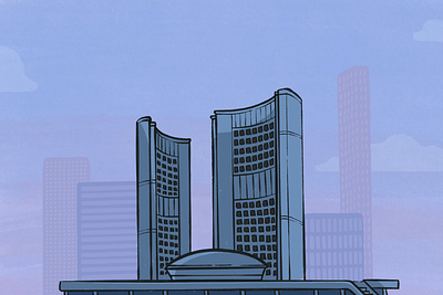 The Local Mayoral Election Candidate Tracker animation architecture gif illustration sunrise toronto