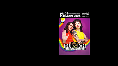 Hamburg Pride Magazin 2022 2023 2024 adobe after effects animation editorial design hamburg indesign mock up pride