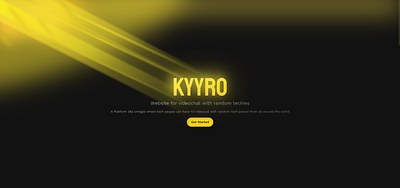 Kryyo - Landing Page design ui ux website