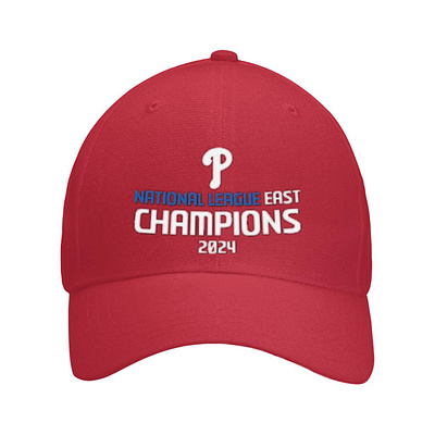 Phillies 2024 NL East Division Champions Hat design illustration