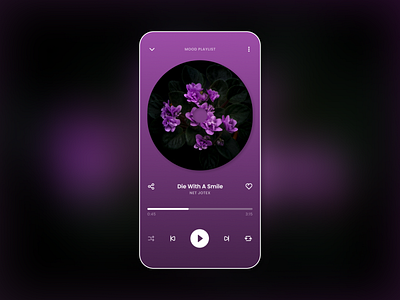 Music Player app [UI Challenge #2] app app design cart design inspiration music player playlist ui ui design ux