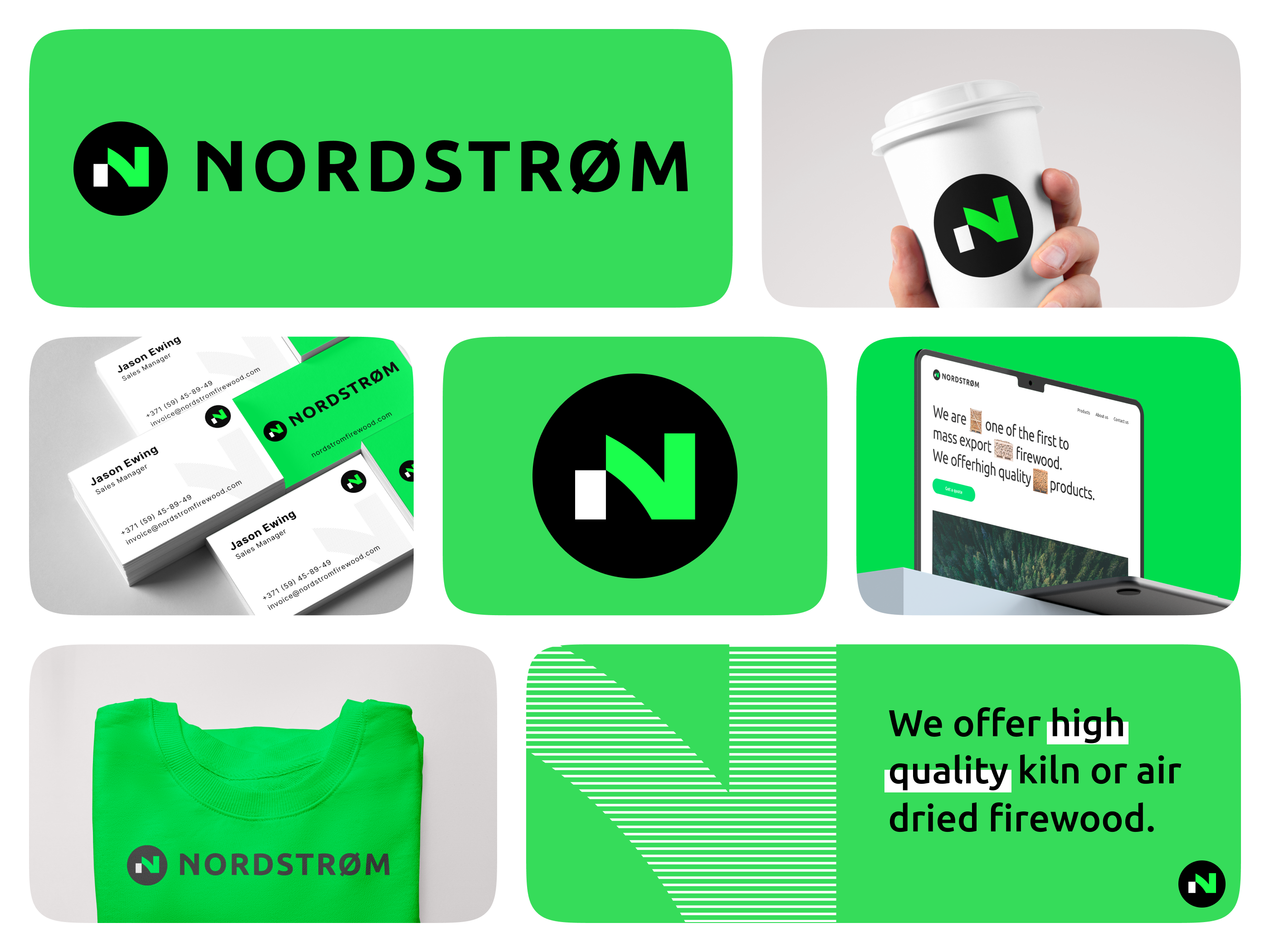 Example of Branding for a company selling firewood | Nordstrom