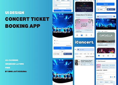 Concert Ticket Booking APP booking app concert ticket app figma graphic design mobile app mobile app design ui ui design