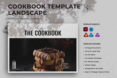 Cookbook Template Landscape fresh