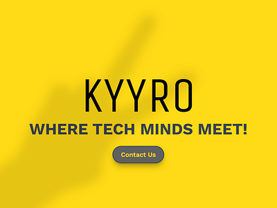 Kyyro - Omegle for Tech People design ui ux website