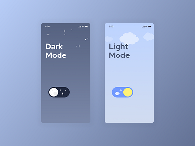 On/Off Switch dailyui darkmode lightmode mobile off on switch