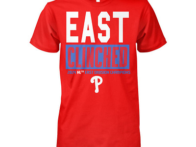 Phillies NL 2024 East Clinched Shirt design illustration