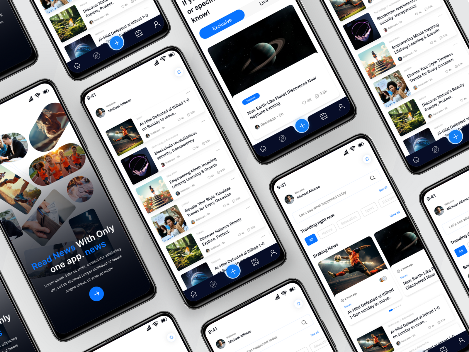Example of Mobile & Web Apps Interface UI/UX Design