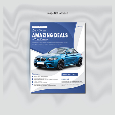 Friendship Day Car Sale Flyer Design blue branding business car sale day design flyer flyer design flyer template friendship day graphic designer holiday leaflet marketing poster promotion sale template vector