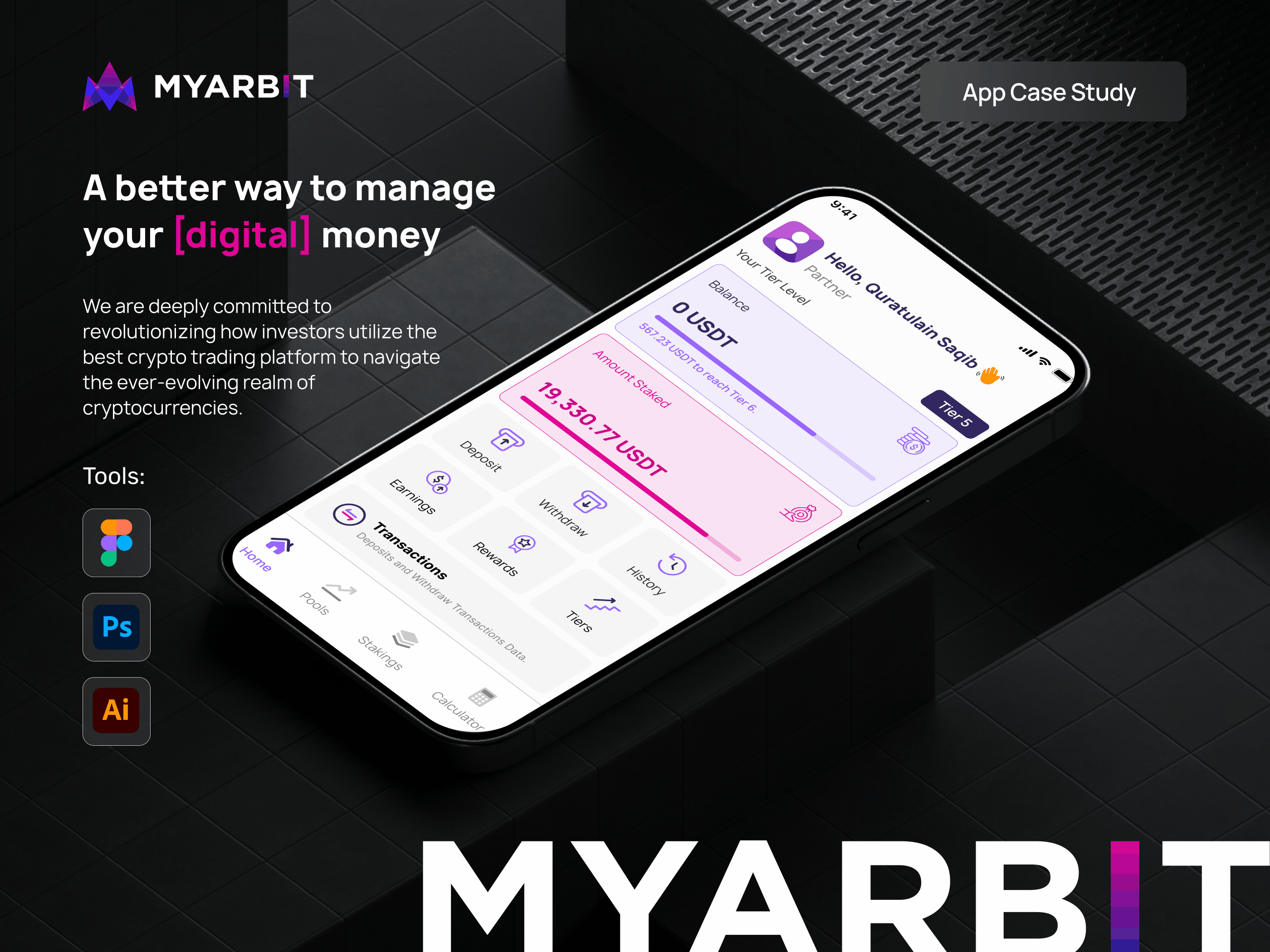 My Arbit | Digital Money | Mobile App Case Study accessibilitydesign app design branding crytocurrency deposit design system mobile app mockups prototype research ui uiux usabilitytesting user centered design user experince user interface uxstrategy white label deisgn wireframes withdraws