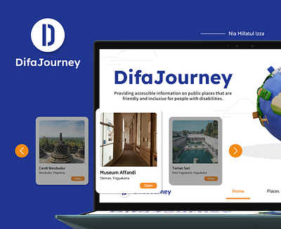 DifaJourney - Public Service Website accessibility branding guide inclusive product public public places service travel ui uiux ux web design website